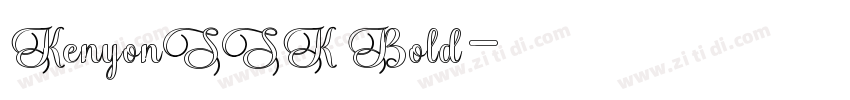 KenyonSSK Bold字体转换